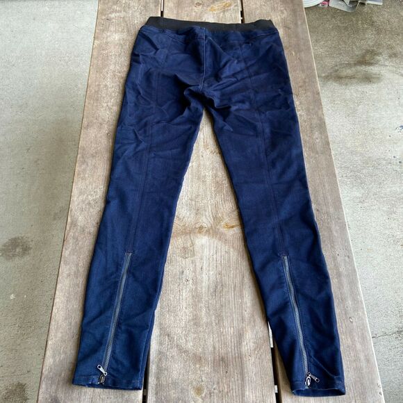 Gap Womens Jeans Size 27 4 Legging Ankle Zippers Dark Blue Skinny Pull‎ On NEW - Picture 3 of 8